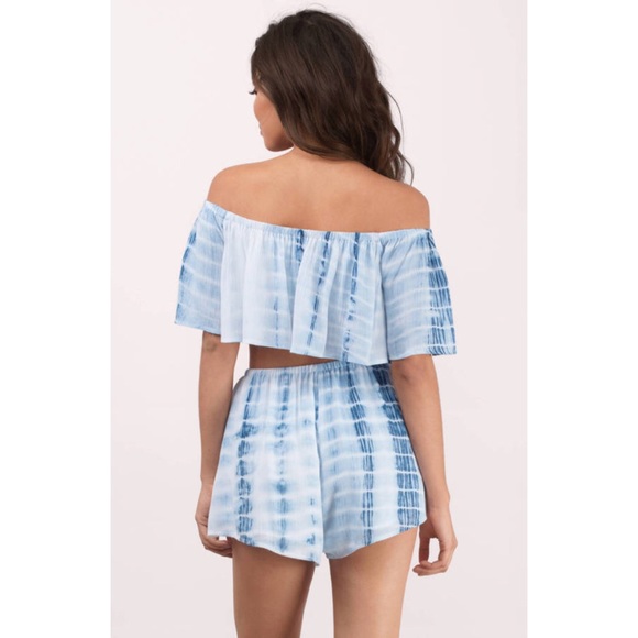 NWOT UO “Blue Promises” Tie Dye Two Piece Set - Picture 5 of 8